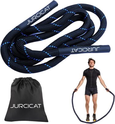 Стрибкове канат JurciCat 1.3 кг - вантажний, для силових тренувань чоловіків та жінок