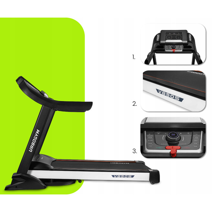 Електрична бігова доріжка Urbogym V850S (до 150 кг)