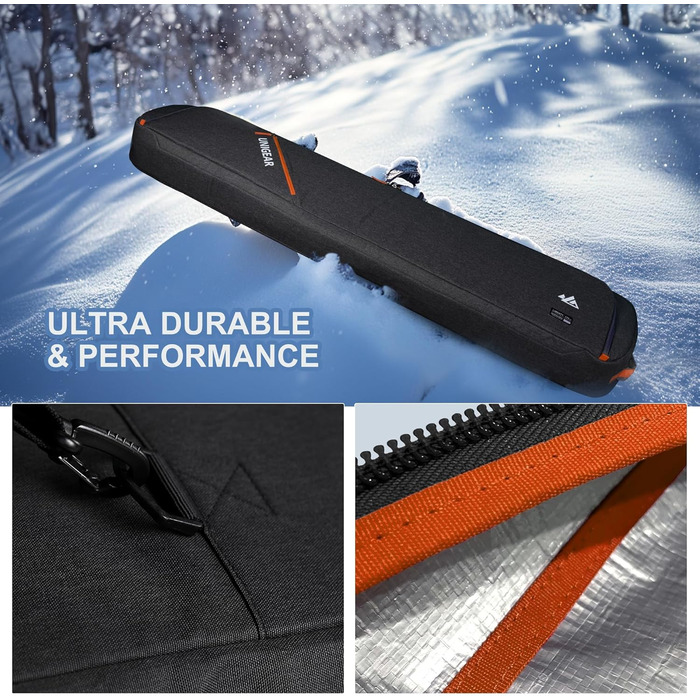 Сумка для гірськолижного спорядження Unigear Skitasche, чорна, 175 см