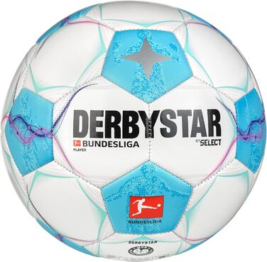 Футбольний м'яч Derbystar Bundesliga Player світло-блакитний