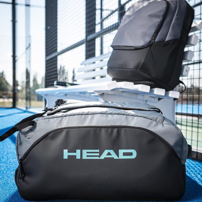 Сумка для падел-тенісу HEAD PRO X Duffle L, чорна - велика спортивна сумка для ракет та аксесуарів