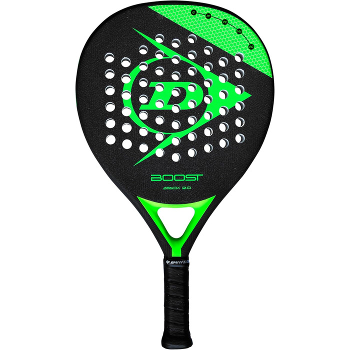 Падел ракетка DUNLOP Boost, універсальний розмір, чорна/зелена