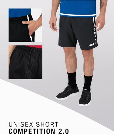 Шорти спортивні чоловічі JAKO Competition 2.0, чорні