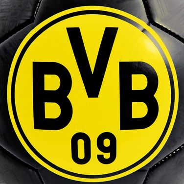 Футбольний м'яч Borussia Dortmund, чорний, розмір 5, унісекс