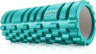 Фасцієва ролика Core Balance для спини, хребта та всього тіла, текстурований масажний ролик для тригерних точок, пілатесу, фітнесу, фізіотерапії, аквамарин