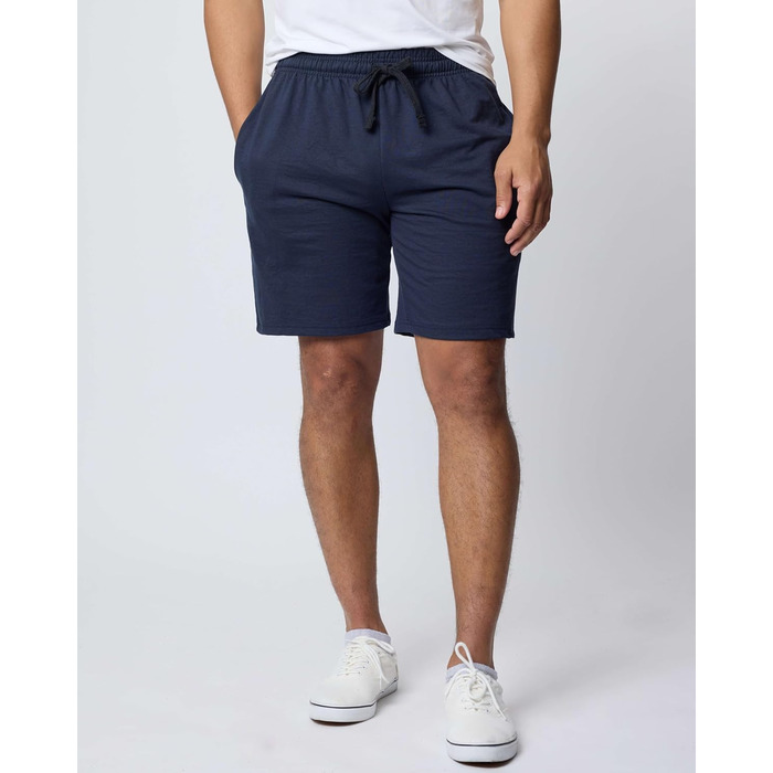 Чоловічий комплект Real Essentials: 3 футболки з бавовни, 22.9 см, French Terry, світшот з кишенями (доступний у розмірах Big & Tall), комплект 4 (Спортивний, повсякденний, M, Set 7)