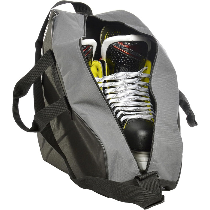 Сумка для ковзанів BASE Skatebag: містка, з ручками та регульованим ременем, зелено-чорна