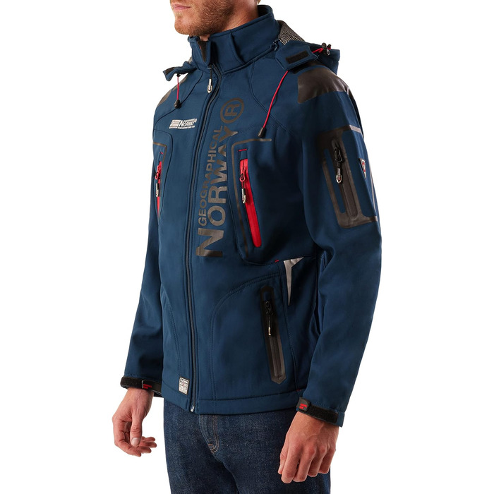 Softshell куртка Geographical Norway Tangata Herren, червона (S) – функціональне outdoor одяг