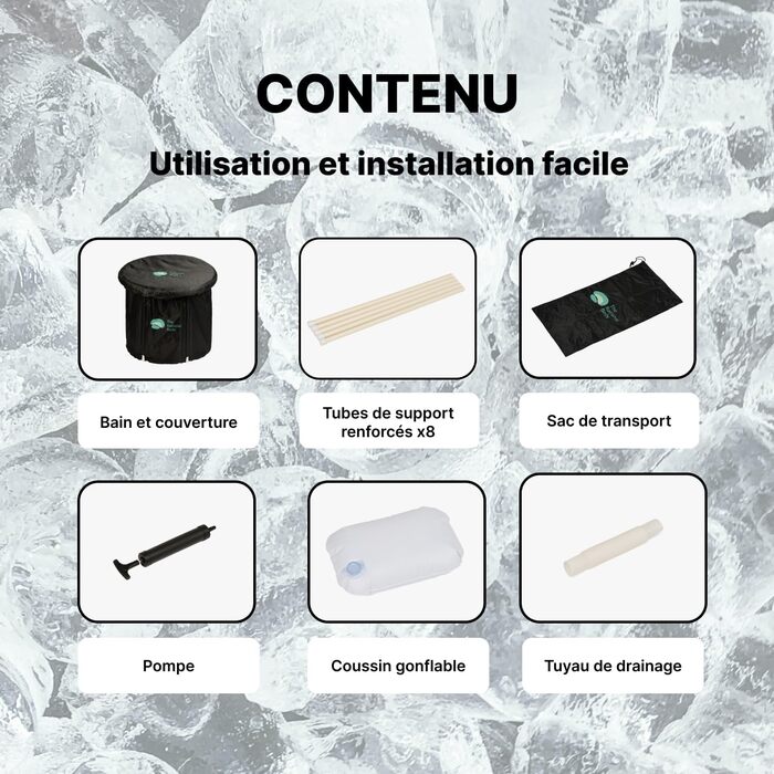 Льодяна ванна для відновлення, портативний Ice Bath Recovery Pod, для спортивної реабілітації, холодова терапія