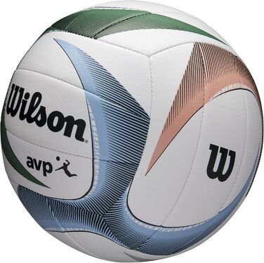 Волейбольний м'яч Wilson AVP PXL, білий/синій/зелений