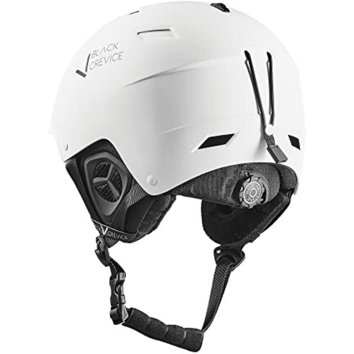 Чорний шлем для катання на лижах GERLOS I з вентиляцією, унісекс, з тримачем для маски (54-57 см)