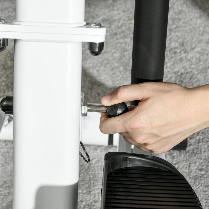 Сходи-степер SPORTNOW для дому, складаний з LCD-екраном, датчиком пульсу, 12 рівнів опору, компактний вертикальний клімбер для кардіотренувань та загальної фізичної підготовки