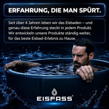 Преміум ванна для льоду Easy для домашнього використання — переносна крижана ванна для криотерапії та відновлення, з кришкою, термометром та засобами для догляду за водою