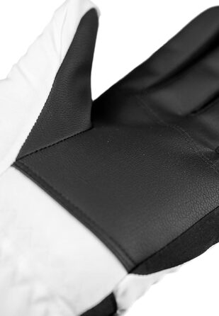 Жіночі гірськолижні рукавички Reusch — теплі та м'які, з підтримкою сенсорного екрана, біло-чорні, розмір 7