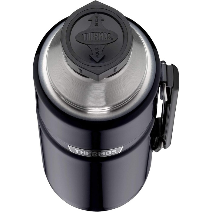 Термос Thermos Stainless King 1,2 л, нержавіюча сталь, синій, ізотермічна пляшка для напоїв