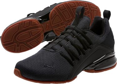 Кросівки PUMA Axelion Graphic для чоловіків, чорні, розмір 44.5 EU