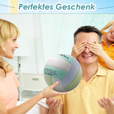 Волейбольний м'яч для пляжу та басейну Soft Touch з сіткою (офіційний), Macaron