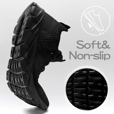 Кросівки для бігу чоловічі ZGPWZWL, спортивне взуття, літні, чорні, 48 EU