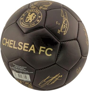 Футбольний м'яч Chelsea FC Phantom, розмір 5, чорний