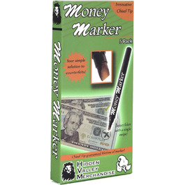 Маркер для визначення фальшивих купюр Geld Marker, 5 шт. – детектор підроблених банкнот із вдосконаленим наконечником, універсальний тестер валют