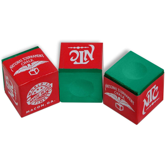 Крейда для більярдного кия Silver Cup (Турнірне зелене), 12 шт.