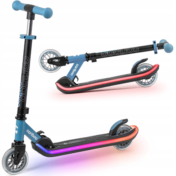 Дитячий двоколісний самокат Cariboo LEDstar, складаний, з LED-підсвіткою