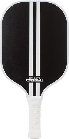 Паддл для піклболу Brooklyn Pickleball Co. | Вуглеволокно | Комірчаста структура | Нековзний руків'я | Одиночний | Білий (Чорний)