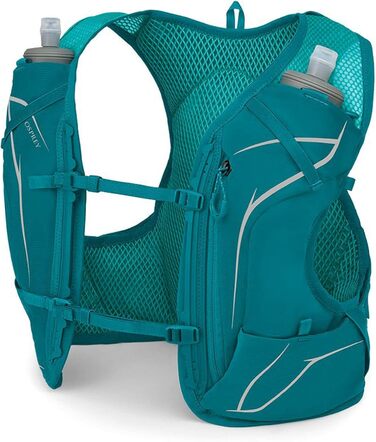 Жіночий біговий рюкзак Osprey Dyna 1.5 з пляшками, розмір S, колір Verdigris Green