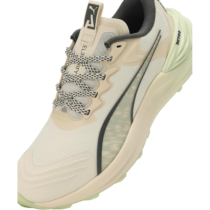 Кросівки для бігу PUMA Electrify Nitro 3 WNS, жіночі, 37 EU, Green Illusion/Sugared Almond/Turquoise Surf