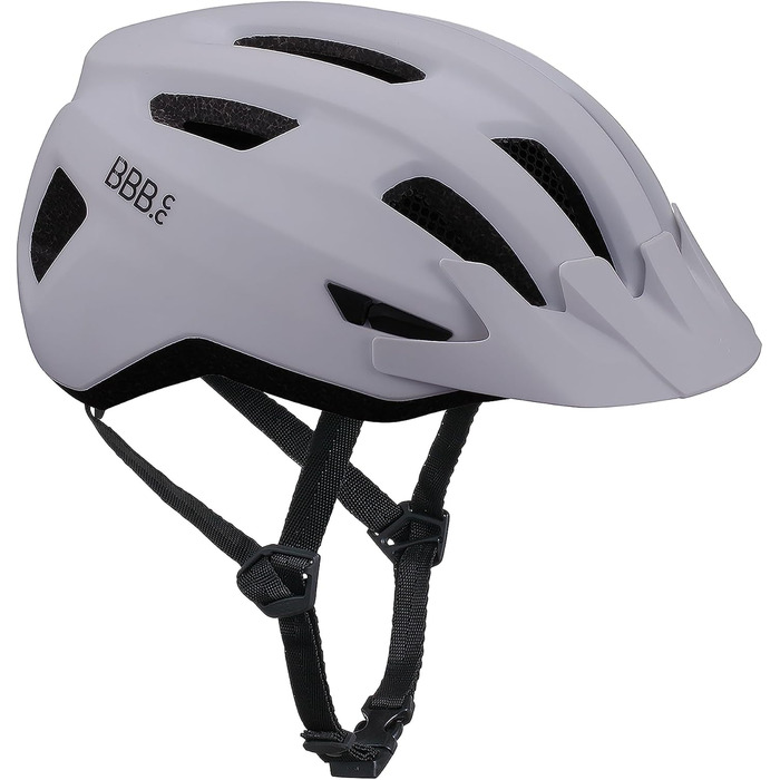 Велосипедний шолом BBB Condor 2.0 для чоловіків і жінок, знімний козирок, для MTB і шосе, матовий білий, розмір M (52-58 см), з чохлом для транспортування