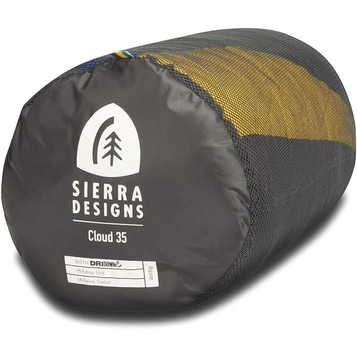 Сплячий мішок Sierra Designs Cloud 20°C DriDown: ультралегкий, для кемпінгу та подорожей з рюкзаком