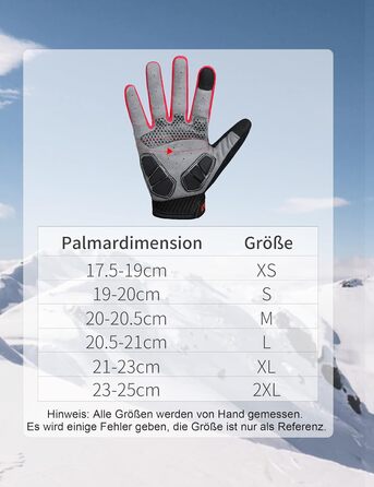 Велосипедні рукавички KUTOOK: антиковзаючі, амортизуючі, з підтримкою сенсорного екрану. MTB, шосе, гірський велосипед, подорожі, трекінг (червоний, L)