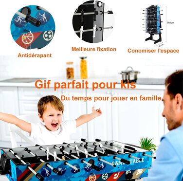 Набір багатофункціонального ігрового столу HLC 5 в 1: більярд, теніс, футбол, хокей, баскетбол. Інтерактивний набір для дітей, ідеальний подарунок на свята.