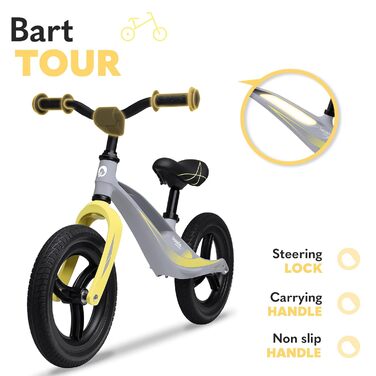 Беговел Lionelo Bart Tour (зелений) – легкий, магнієвий, 12