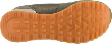 Кросівки жіночі Skechers OG 85 Goldn Gurl оливкові замша/нейлон/сітка з золотистою окантовкою, 38 EU