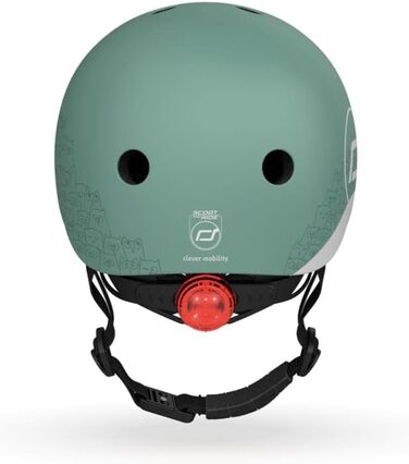 Дитячий шолом Scoot&Ride XXS, рефлективний, лісовий зелений