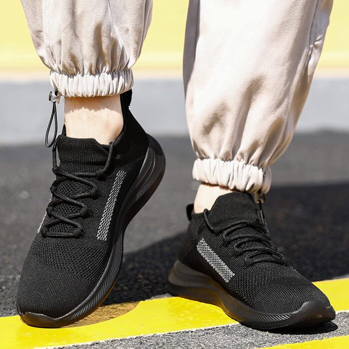 Чоловічі зимові кросівки, робочі черевики, туристичні черевики, спортивні черевики, водонепроникні, S1, жіночі черевики для трейлраннінгу, жіночі вологостійкі черевики, чорний (A2, 42 EU)