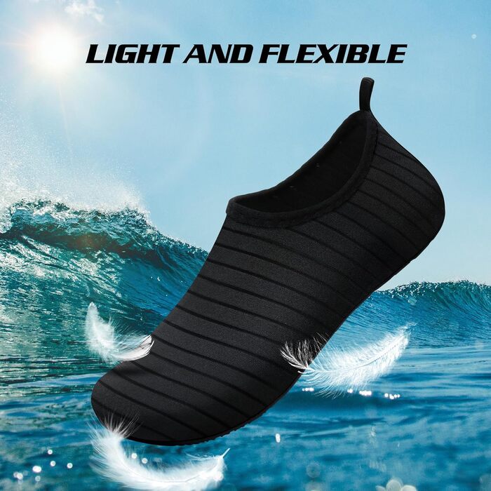 Водні черевики WateLves для жінок, чоловіків та дітей. Швидковисихаючі аквашузи для плавання, пляжу та серфінгу. Розмір 44/45 EU.