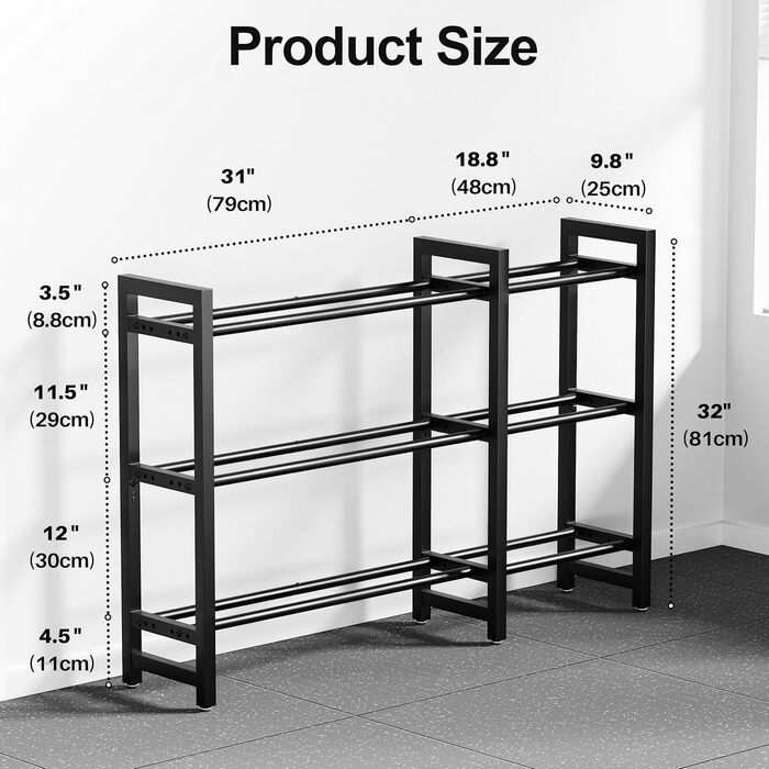 Регульований трирівневий стійка для гантелей 127 см. Стійка для коротких гантелей, 3 рівні, полиця для гантелей (без гантелей)