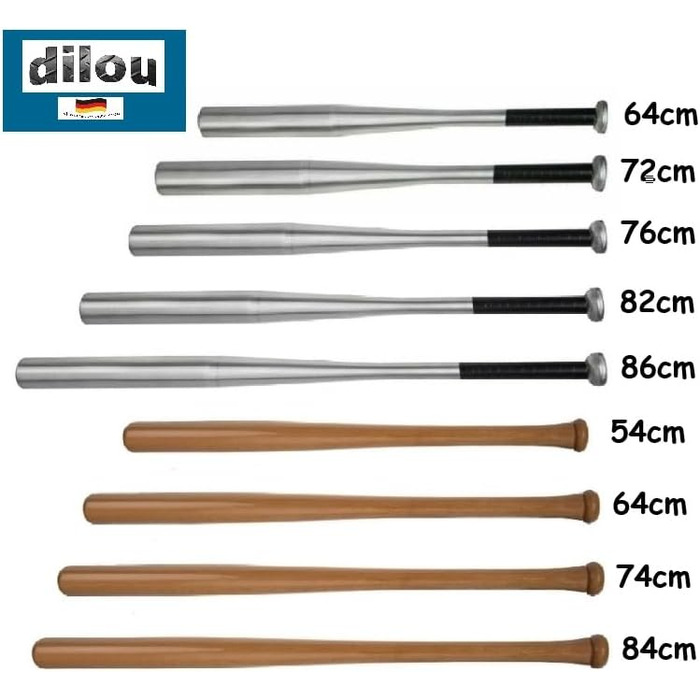 Біта бейсбольна алюмінієва 72 см, сплав, для тренувань та гри