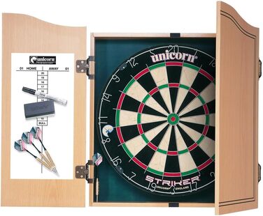 Дартс-центр Unicorn Bristle Kabinette Striker для дому, чорний, універсальний розмір