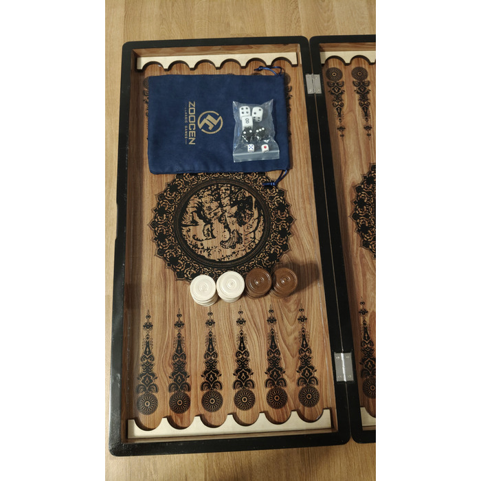 Набір для нард: Backgammon, Tryktrak, Nardy, ВЕЛИКИЙ комплект 60 см