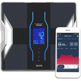 Ваги-аналізатор складу тіла TANITA RD-953, Bluetooth, медична технологія, 10+ параметрів, чорні