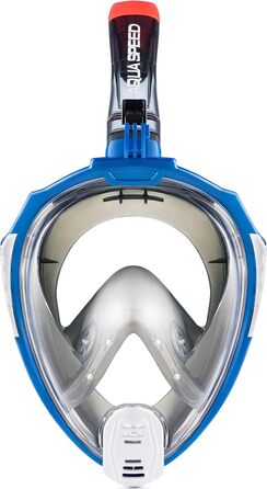 Маска для підводного плавання Aqua Speed повнолицева, для дорослих та дітей, 180° панорама, чорна, розмір L-XL