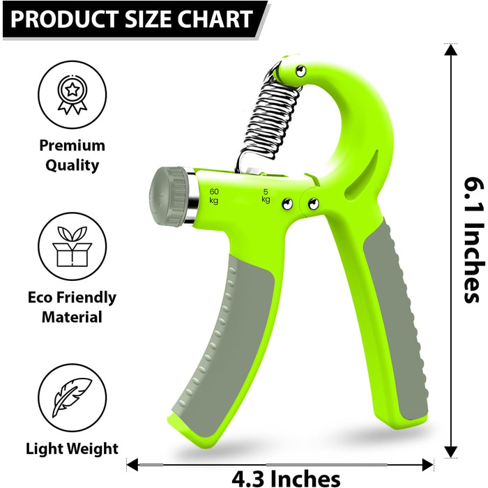 Тренування хватки рук - регульований навантаження 5-60кг, для зміцнення рук, зап'ястя та покращення хватки. Реабілітатор для рук, з електронною книгою. (Червоний & Чорний)