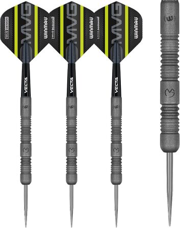 Дротики WINMAU Michael Van Gerwen MvG Exact 21,5 г, вольфрамові з оперенням і стрижнями