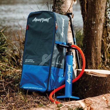 Надувна SUP-дошка AQUAPLANET Allround Ten 305 см для початківців і експертів, комплект: весло, плавник, насос, ремкомплект, рюкзак, страхувальний лиш, сухий мішок, ремінь для перенесення, помаранчева