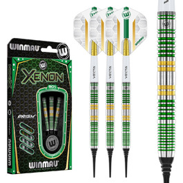 Професійний дартс-набір WINMAU Xenon 90% вольфраму з мішенями та стрижнями, вага 18г (м'який наконечник), 23г, 24г, 25г (стальний наконечник)