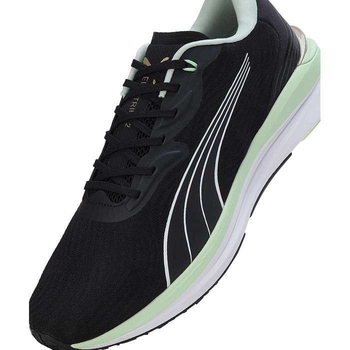 Кросівки Puma Electrify Nitro 2 Run 75 для бігу по місту, 45 EU, Puma Black Light Mint Puma Gold