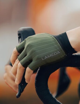 Велосипедні рукавички Lameda: тонкі, літні, напівпальцеві, дихаючі, еластичні, прохолодні, неслизькі, для шосе та MTB, чоловічі та жіночі, зелені